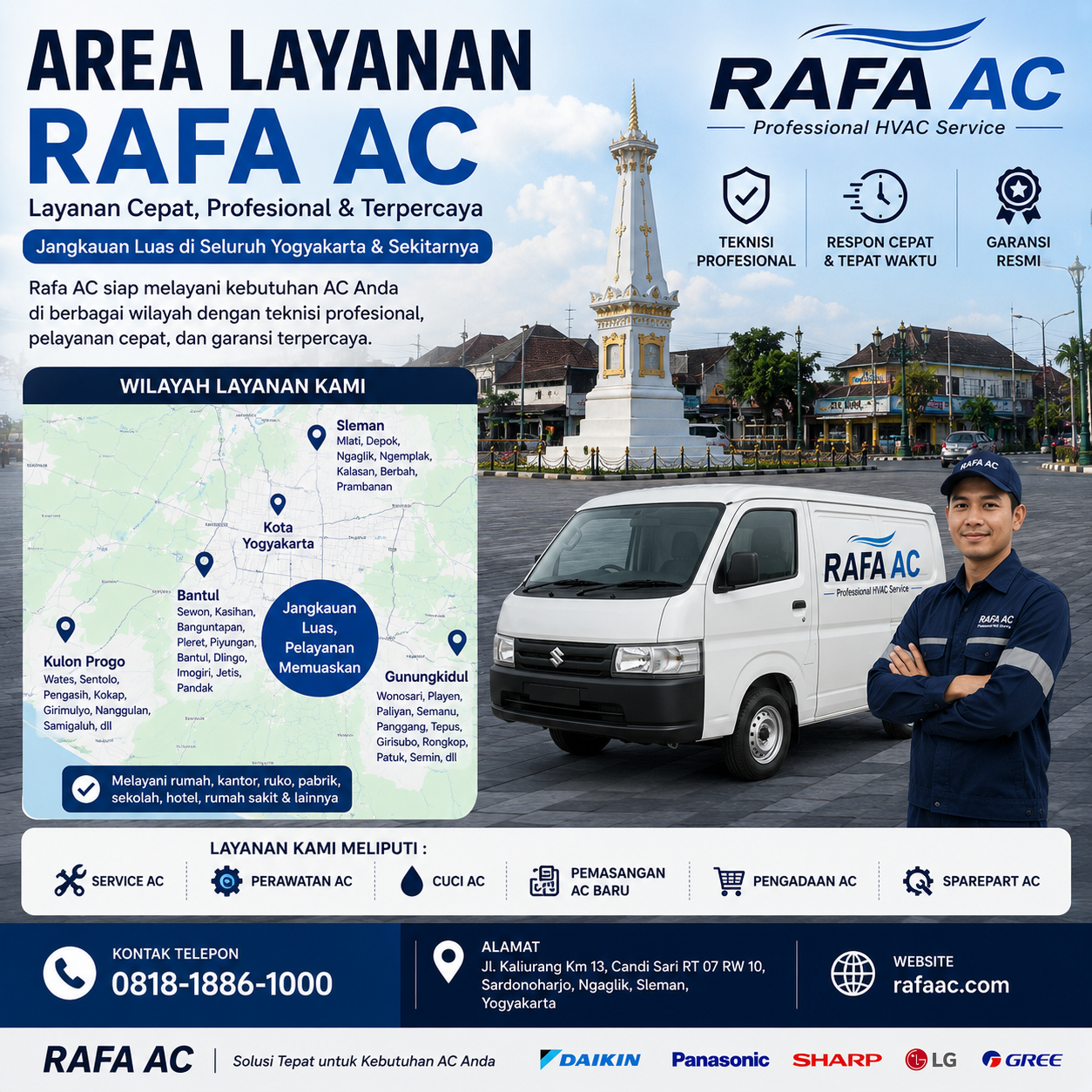 area layanan rafa ac