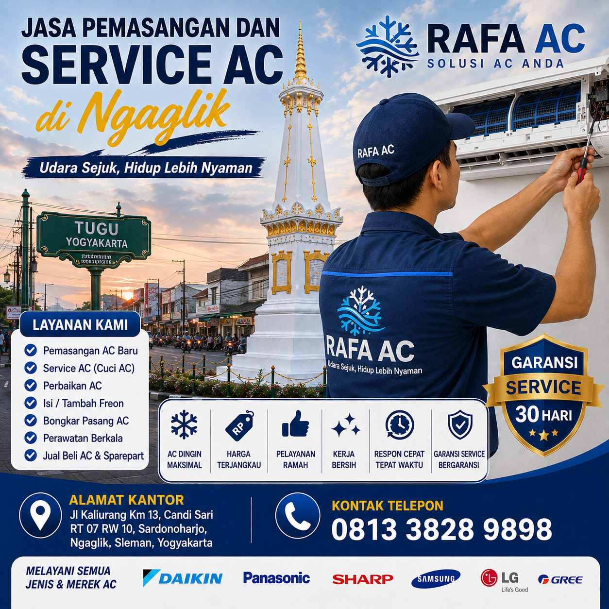 jasa pemasangan dan service ac ngaglik