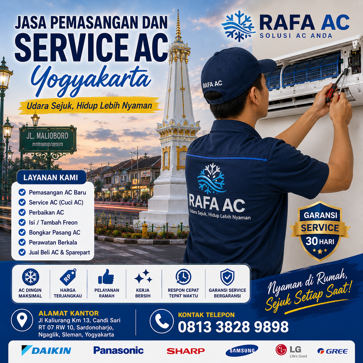 jasa pemasangan dan service ac yogyakarta